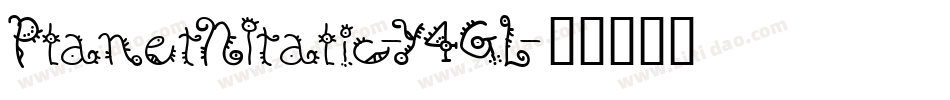 PlanetNItalic-Y4GL字体转换