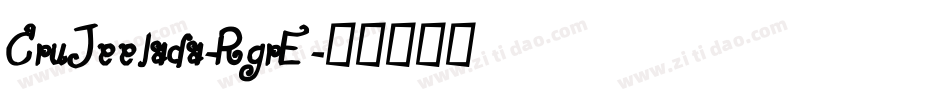 CruJeelada-RgrE字体转换