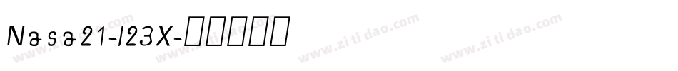 Nasa21-l23X字体转换