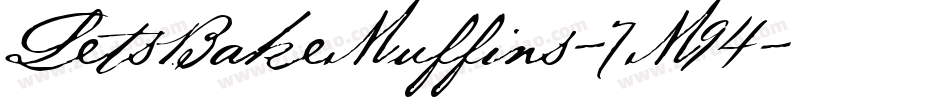 LetsBakeMuffins-7M94字体转换