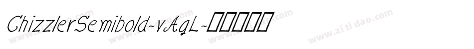 ChizzlerSemibold-vAgL字体转换