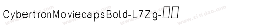 CybertronMoviecapsBold-L7Zg字体转换