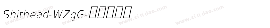 Shithead-WZgG字体转换