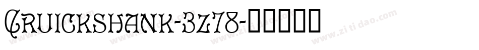 Cruickshank-3z78字体转换