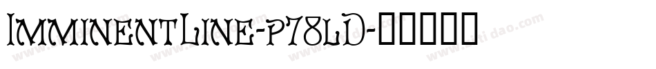 ImminentLine-p78lD字体转换