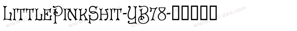 LittlePinkShit-YB78字体转换