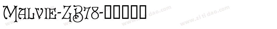 Malvie-ZB78字体转换