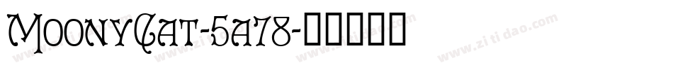 MoonyCat-5a78字体转换