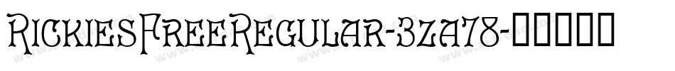 RickiesFreeRegular-3za78字体转换