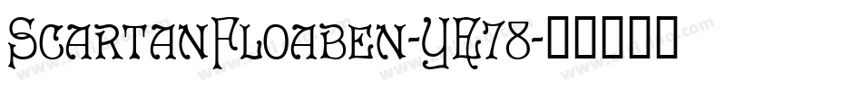 ScartanFloaben-YE78字体转换