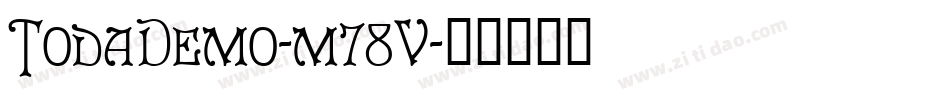 TodaDemo-m78V字体转换