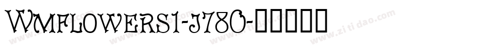 Wmflowers1-j78O字体转换