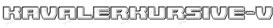 KavalerKursive-Vzal字体转换