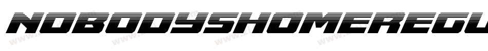 NobodysHomeRegular-pYwK字体转换