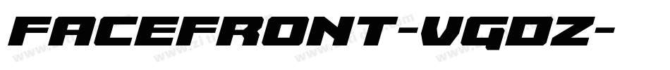 FaceFront-VGdz字体转换