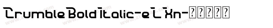 CrumbleBoldItalic-eLXn字体转换