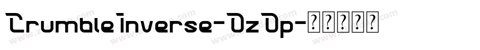 CrumbleInverse-OzDp字体转换