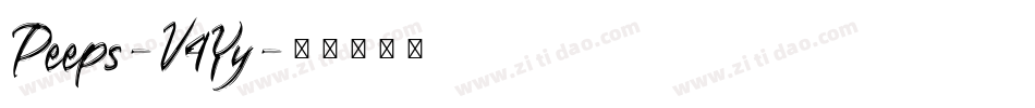 Peeps-V4Yy字体转换