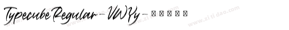 TypecubeRegular-VWYy字体转换