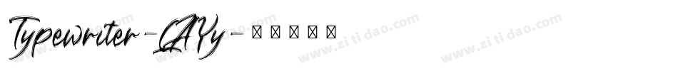 Typewriter-LAYy字体转换