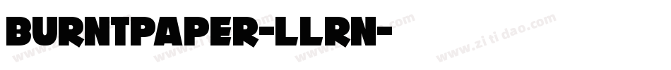 BurntPaper-LLrn字体转换