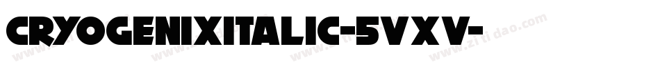 CryogenixItalic-5VxV字体转换