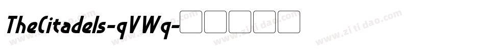 TheCitadels-qVWq字体转换