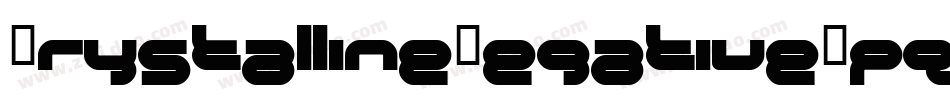 CrystallineNegative-pqaR字体转换