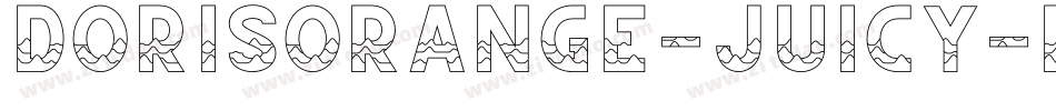 DorisOrange-Juicy-Regular字体转换
