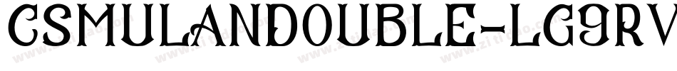 CsMulanDouble-lg9rV字体转换