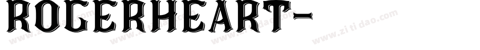 rogerheart字体转换