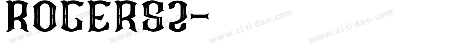 Rogers2字体转换