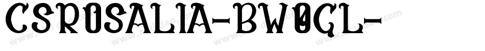 CsRosalia-BW0gl字体转换