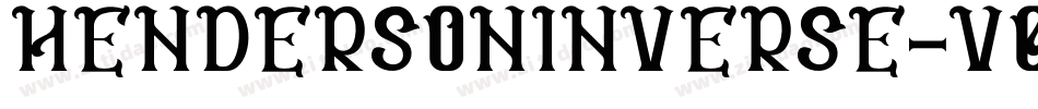 HendersonInverse-v0gL字体转换