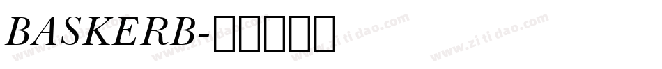 BASKERB字体转换