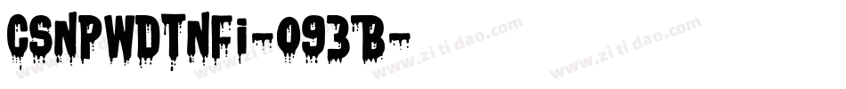 Csnpwdtnfi-o93B字体转换