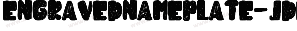 EngravedNameplate-JdKx字体转换