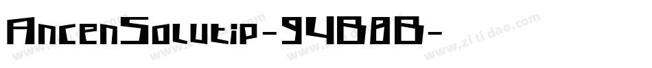 AncenSolutip-9YB8B字体转换