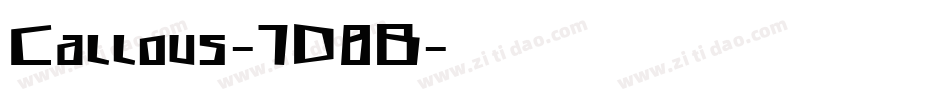 Callous-7D8B字体转换