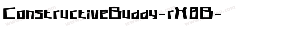 ConstructiveBuddy-rX8B字体转换