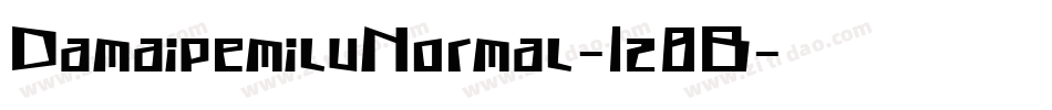 DamaipemiluNormal-1z8B字体转换
