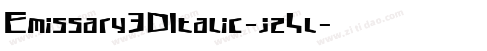 Emissary3DItalic-jz4l字体转换