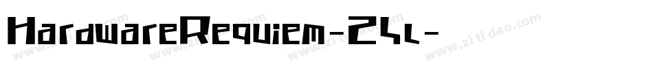 HardwareRequiem-Z4l字体转换