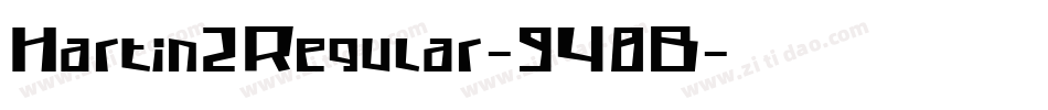 Hartin2Regular-9Y8B字体转换
