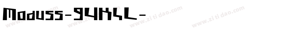 Moduss-9YK4L字体转换