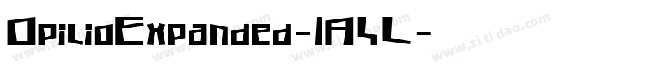 OpilioExpanded-1A4L字体转换