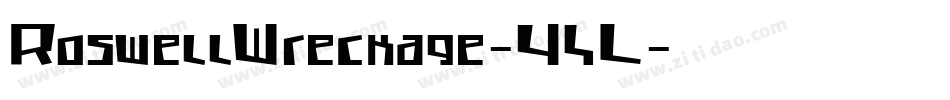 RoswellWreckage-Y4L字体转换