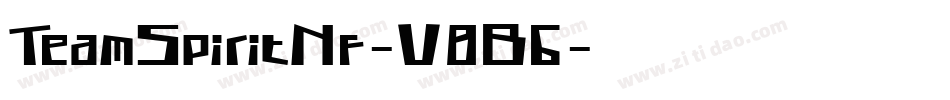 TeamSpiritNf-V8B6字体转换