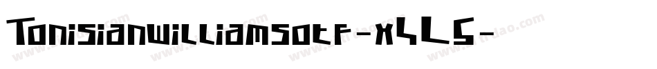 Tonisianwilliamsotf-x4L5字体转换