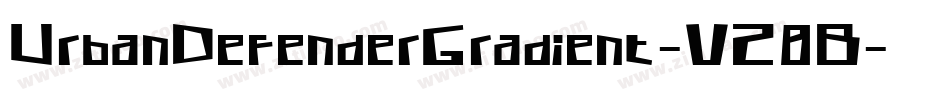 UrbanDefenderGradient-VZ8B字体转换 UrbanDefenderGradient-VZ8B字体转换